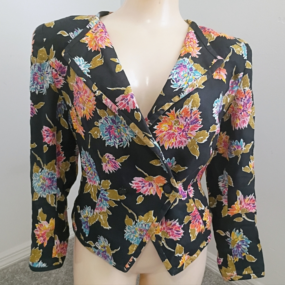 Emanuel Ungaro Vintage Style Floral Blazer